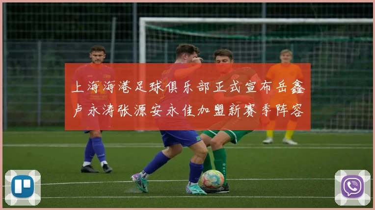 上海海港足球俱乐部正式宣布岳鑫卢永涛张源安永佳加盟新赛季阵容更新